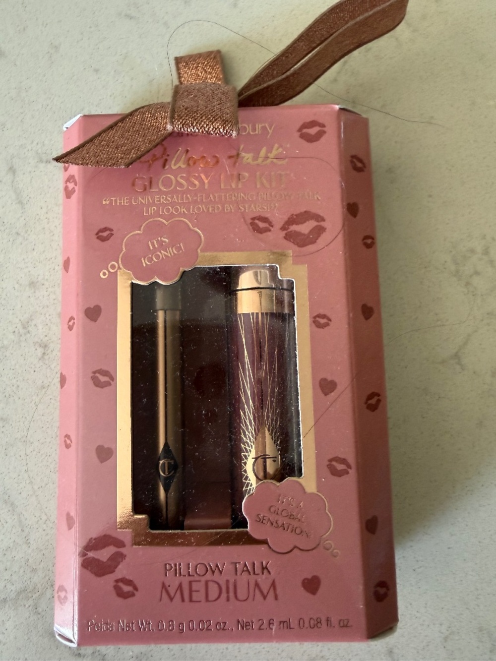 Charlotte Tilbury Pillow Talk Glossy Lip Kit in Pillow Talk Medium